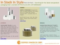 In Stock In Style – new stock packaging highlights from Cospack