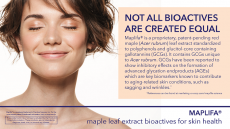 Maplifa® (Acer rubrum) leaf bioactives for skin health 